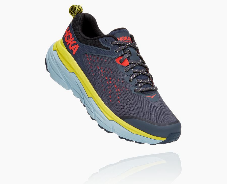 Zapatillas Trail Hoka One One Hombre - Challenger Atr 6 - Azules - IOA721603